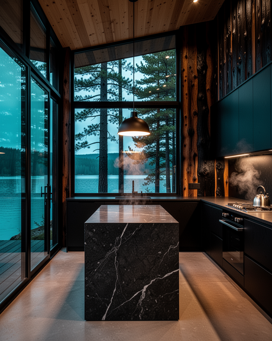 Cabin kitchen — atmospheric still for phases
